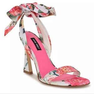 Nine West Women's Floral Pink Heels